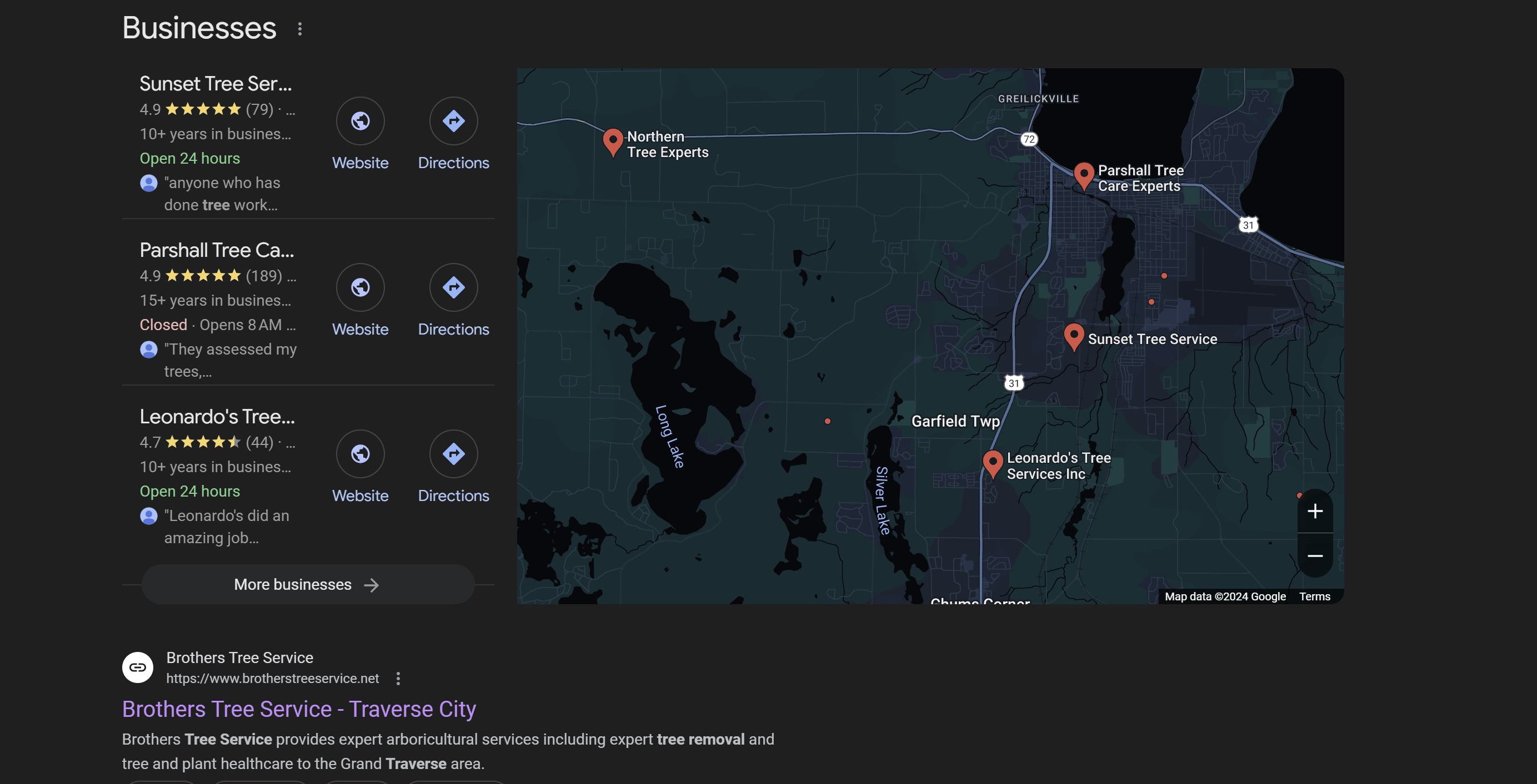 Google Maps business listings for local service companies